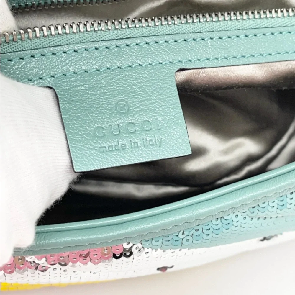 Gucci Limited Edition GG Marmont Sequins Pastel Crossbody Bag - Picture 6 of 12